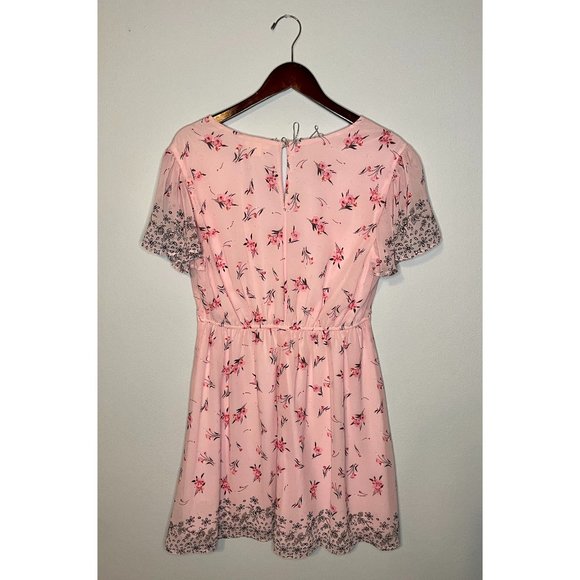 Miami Size L Pink Floral Dress - Picture 2 of 6